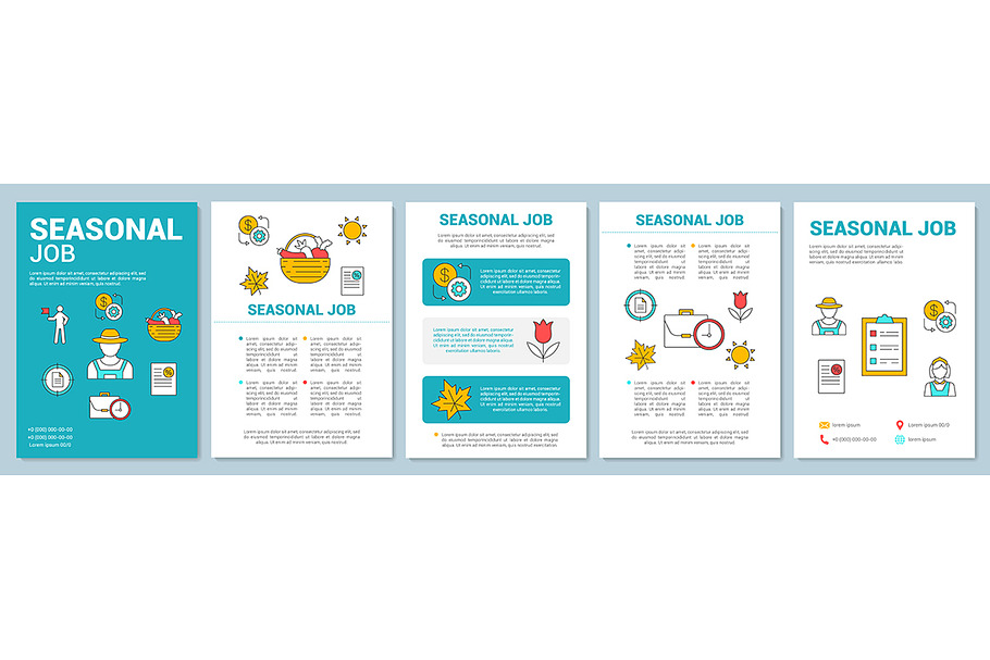 Seasonal job brochure template in Brochure Templates - product preview 8