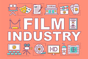 Film industry word concepts banner