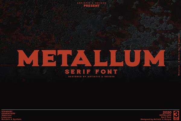 Metallum-Serif Font Family