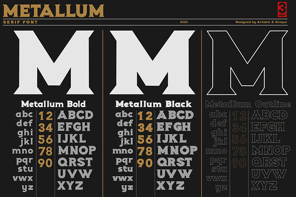 Metallum-Serif Font Family in Serif Fonts - product preview 4