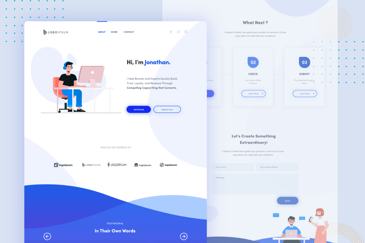 Personal Branding Landing Page in Landing Page Templates - product preview 8