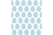 Happy easter blue eggs seamless