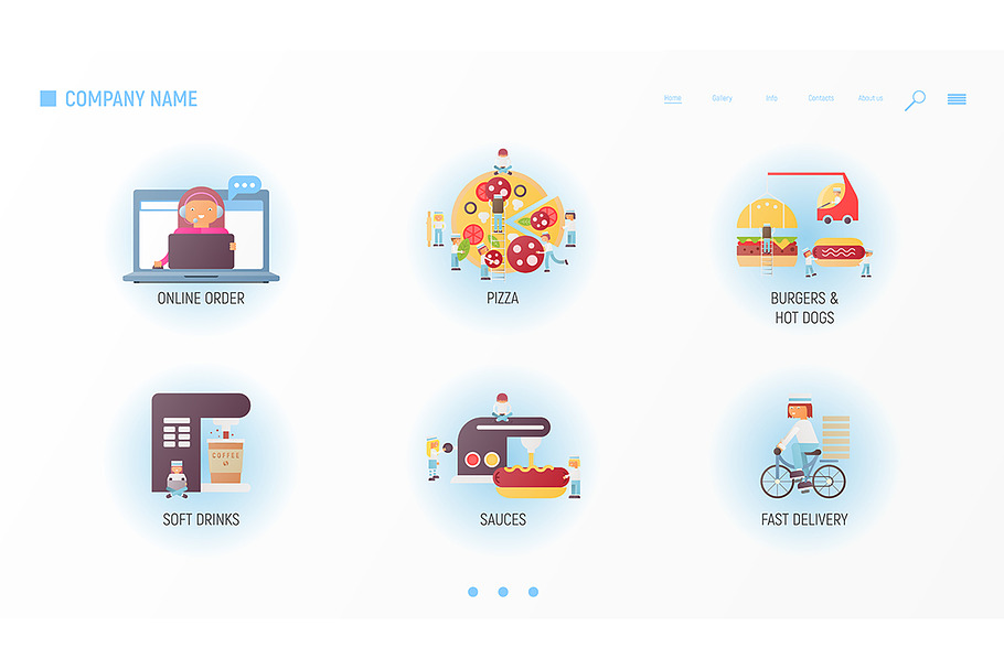 Fast Food Website in Illustrations - product preview 8