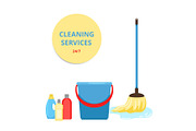 Cleaning service vector banner