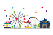 Amusement park banner