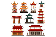 Traditional Chinese Buildings Set