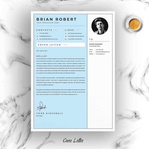 Creative Resume/CV Template | Pages in Letter Templates - product preview 2