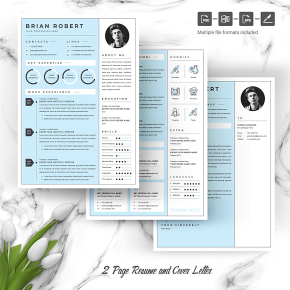 Creative Resume/CV Template | Pages in Letter Templates - product preview 3