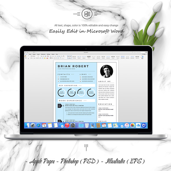 Creative Resume/CV Template | Pages in Letter Templates - product preview 4