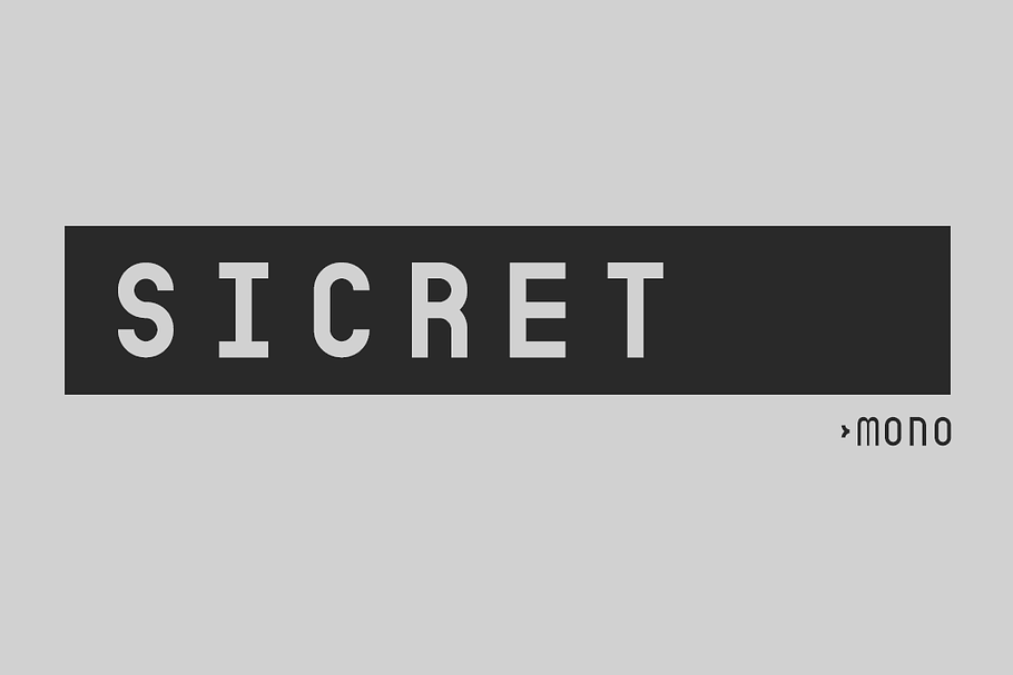 Sicret Mono in Sans-Serif Fonts - product preview 8