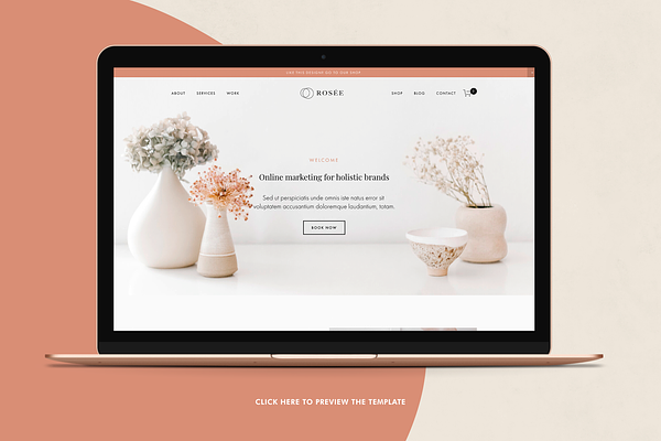 Squarespace Template: Rosee