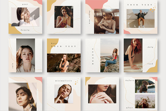 GOLD CONNECT Instagram Templates in Instagram Templates - product preview 1