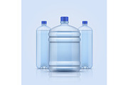 Water bottles. Empty plastic