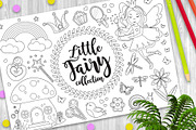 Cute little fairy set Coloring book
