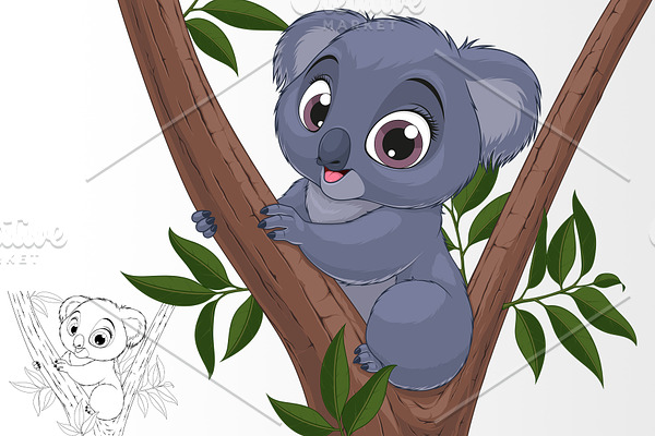 Funny little koala