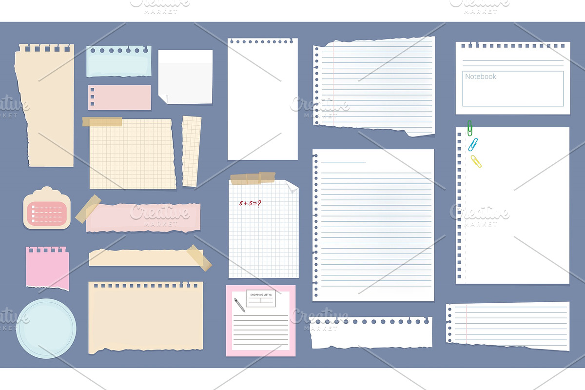 Paper notes. Copybook linear pages in Graphics - product preview 8