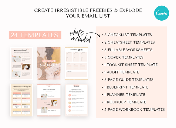 Lead Magnet Creator for Canva in Magazine Templates - product preview 5