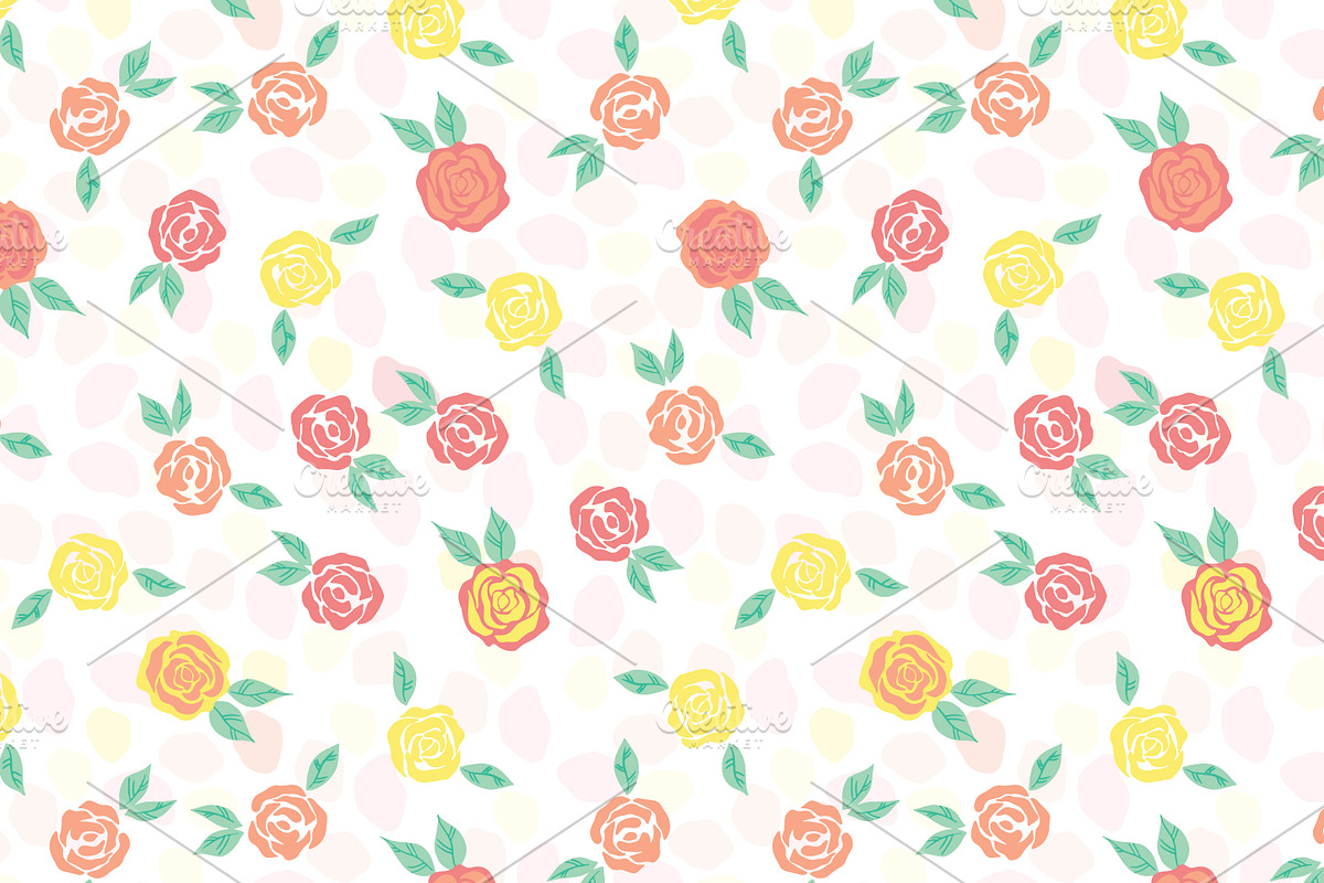 Garden Rose Seamless Pattern in Patterns - product preview 8