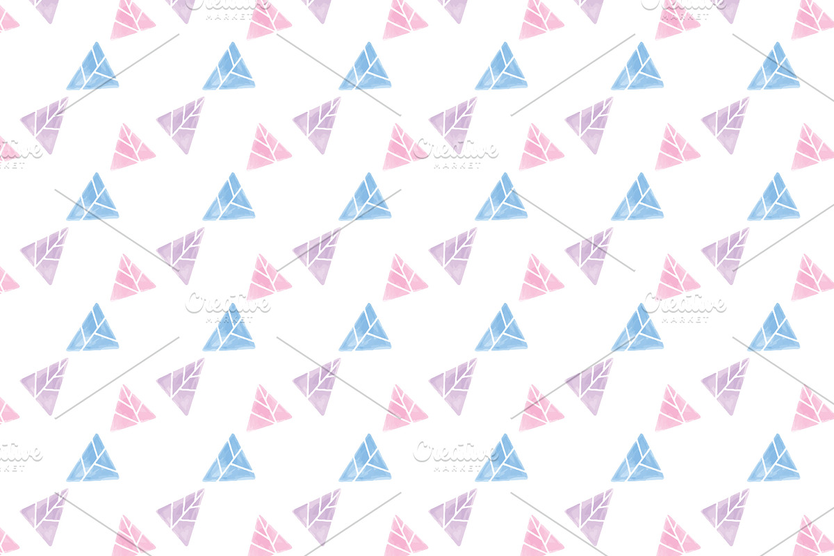 Geometric Crystal Triangle Pattern in Patterns - product preview 8