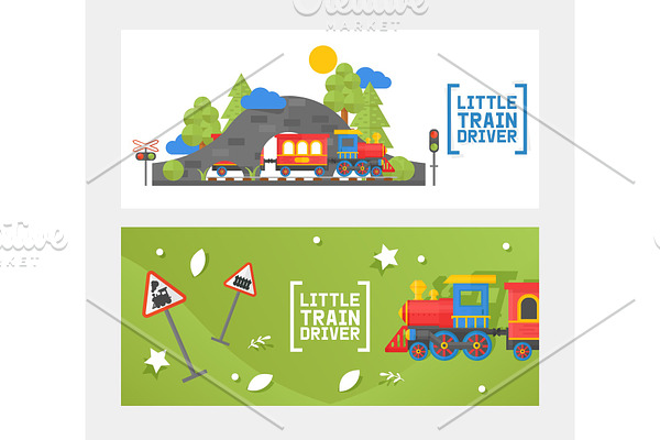 Little train driver, children