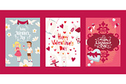 Valentine poster, text font