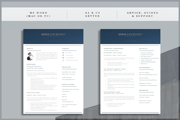 Teacher Resume in Resume Templates - product preview 2