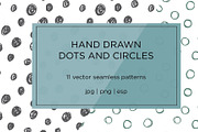 Hand Drawn Dots and Circles Pattern