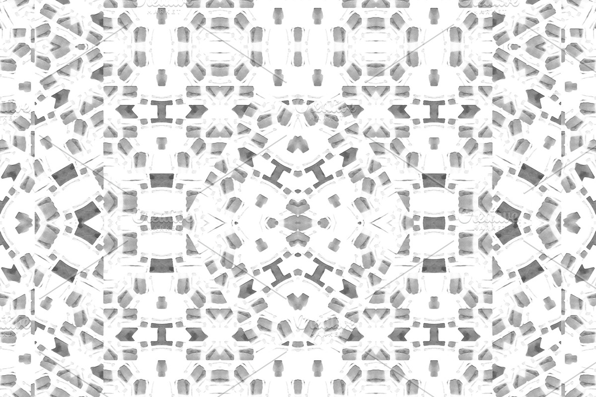Black and White Ethnic Geometric Int in Patterns - product preview 8