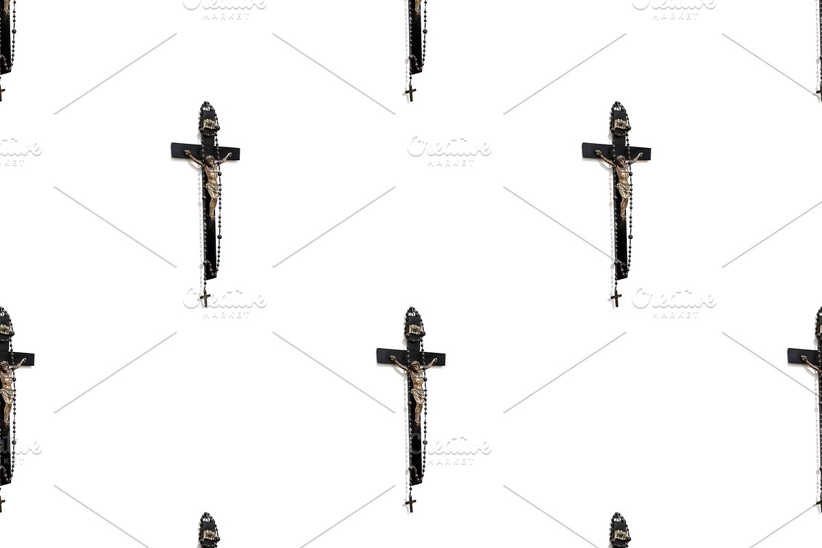 Jesuschrist at Cross Sculpture Motif in Patterns - product preview 8