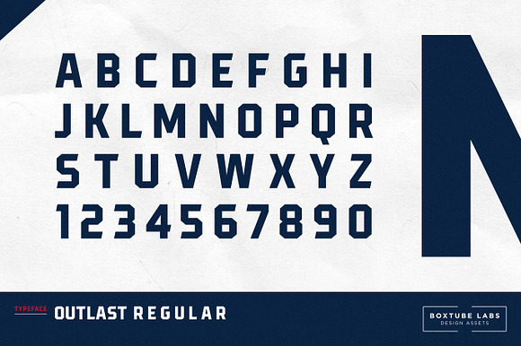 Outlast in Display Fonts - product preview 1