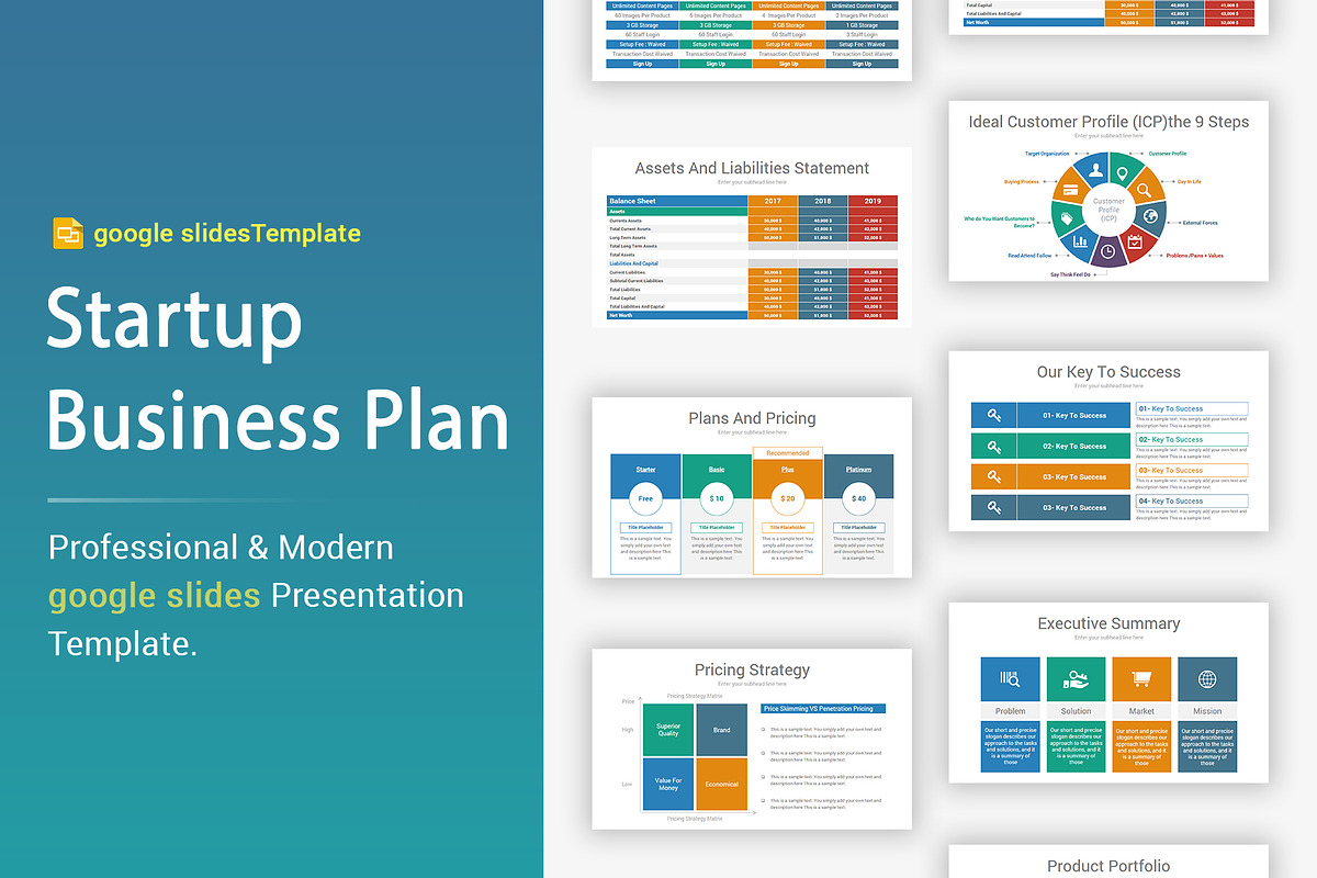 Startup Business Plan Google Slides in Google Slides Templates - product preview 8