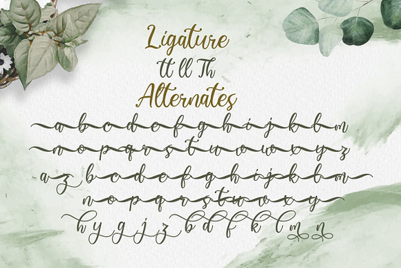 Virgiluna - Modern Calligraphy Font in Script Fonts - product preview 12