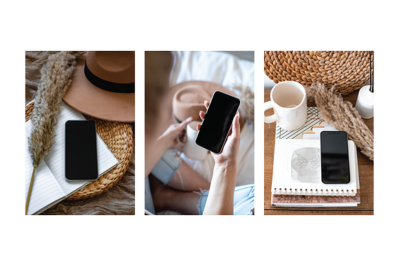 iPhone Mobile Device Mockup Bundle in Branding Mockups - product preview 2