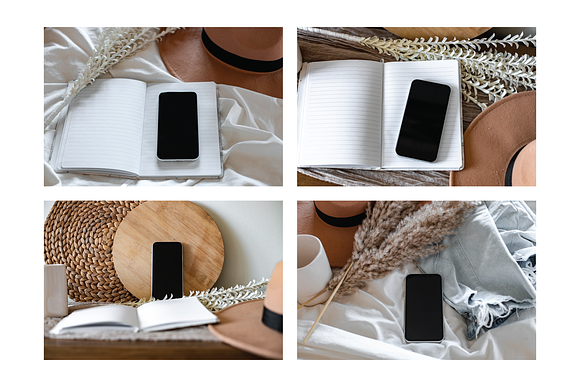 iPhone Mobile Device Mockup Bundle in Branding Mockups - product preview 3