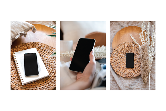 iPhone Mobile Device Mockup Bundle in Branding Mockups - product preview 4