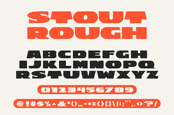 STOUT : Wide Vintage Modern Typeface in Display Fonts - product preview 5