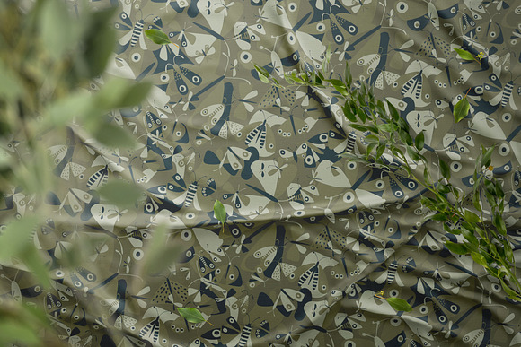 Seamless camouflage with moths in Patterns - product preview 3