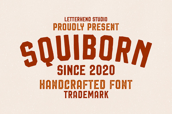 Squiborn - Logo Font