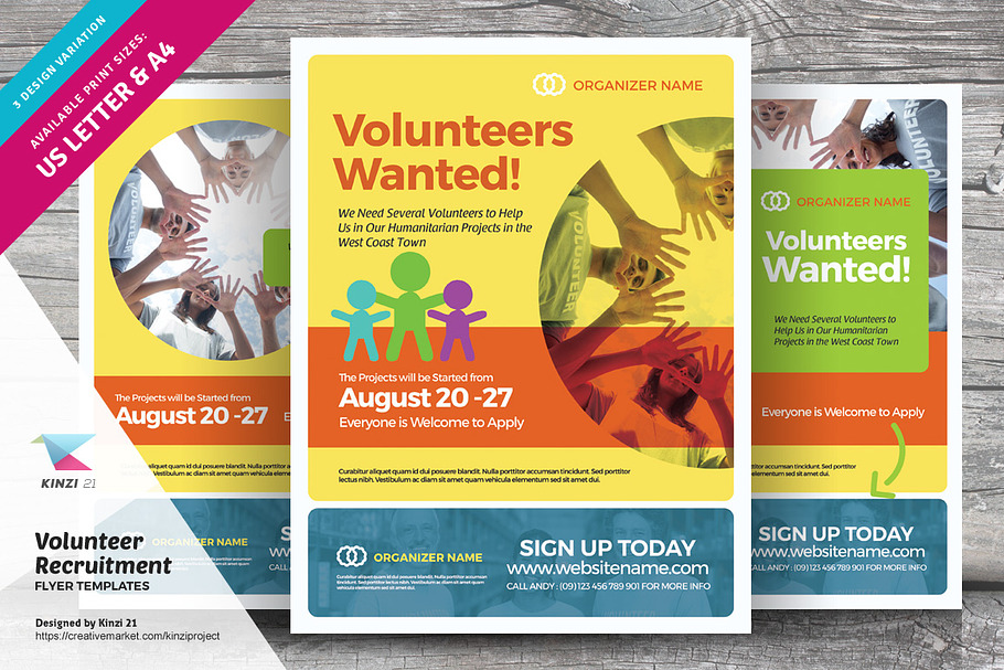 Volunteer Recruitment Flyer Template in Flyer Templates - product preview 8
