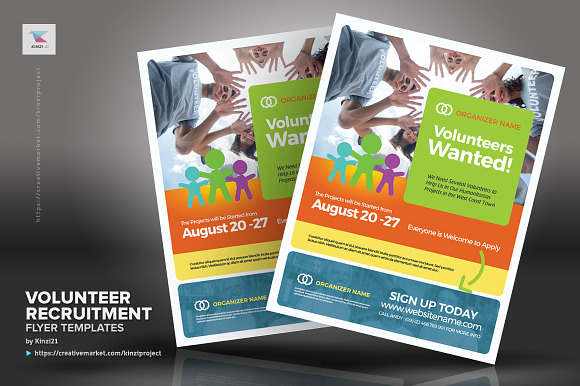 Volunteer Recruitment Flyer Template in Flyer Templates - product preview 1