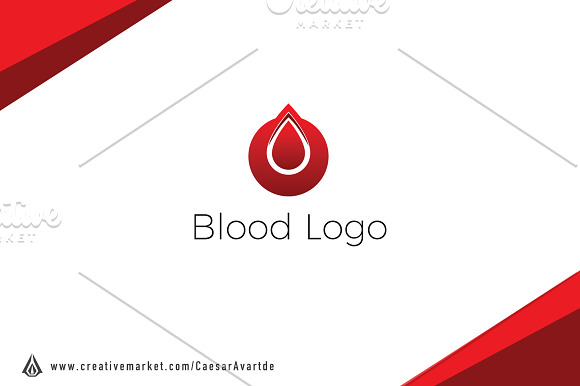 Drop Blood Logo Template in Logo Templates - product preview 2
