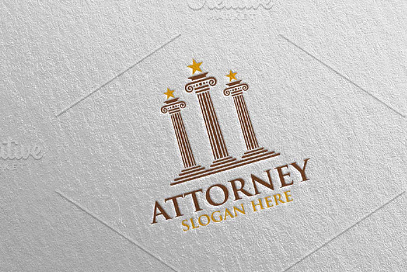 Law and Attorney Logo Design 3 in Logo Templates - product preview 3