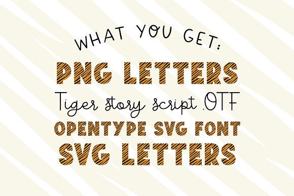 TIGER STORY Color Font Duo in Display Fonts - product preview 2