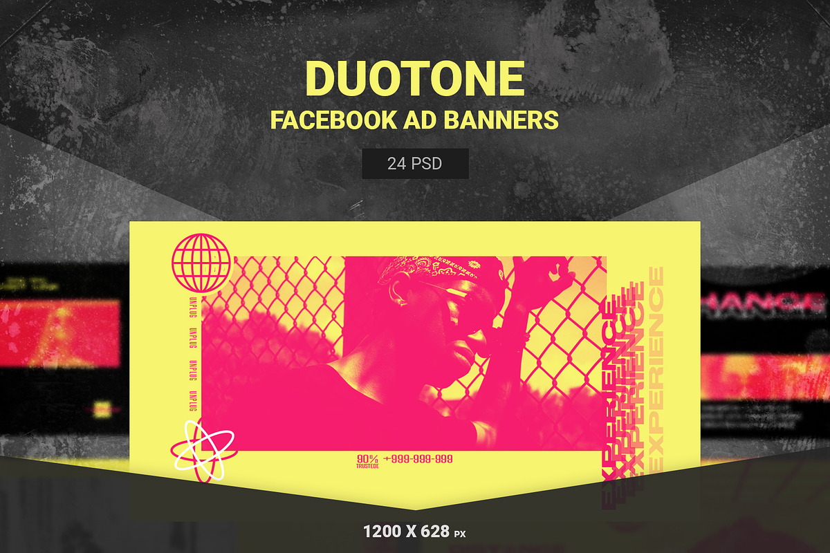 Duotone Facebook Ads Templates in Facebook Templates - product preview 8