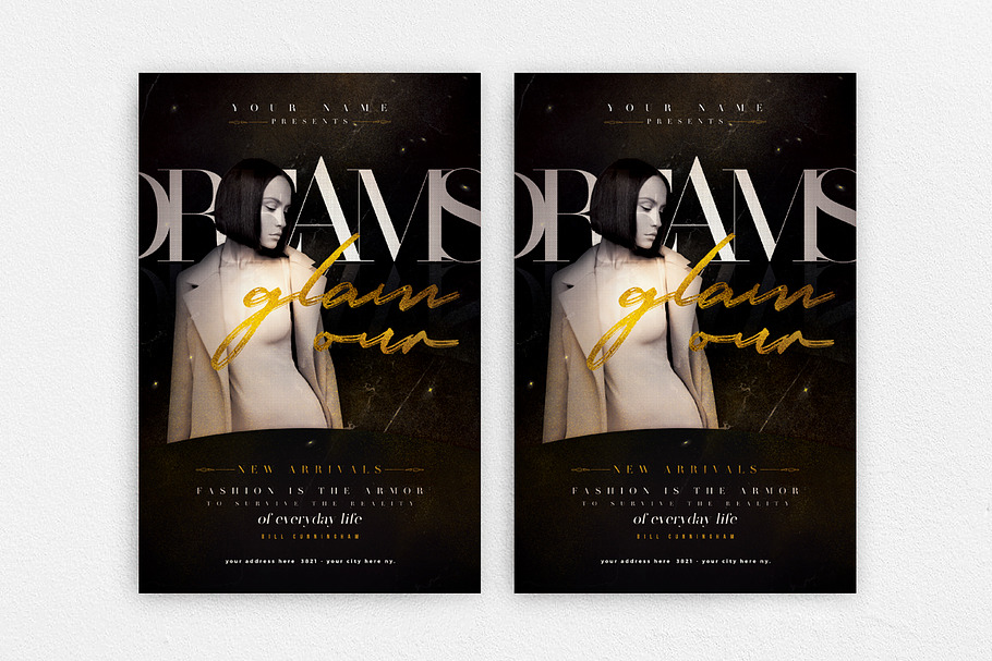 Dreams Glamour Flyer + Instagram in Flyer Templates - product preview 8