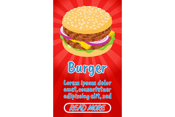Burger concept banner