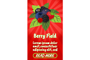 Berry field concept banner