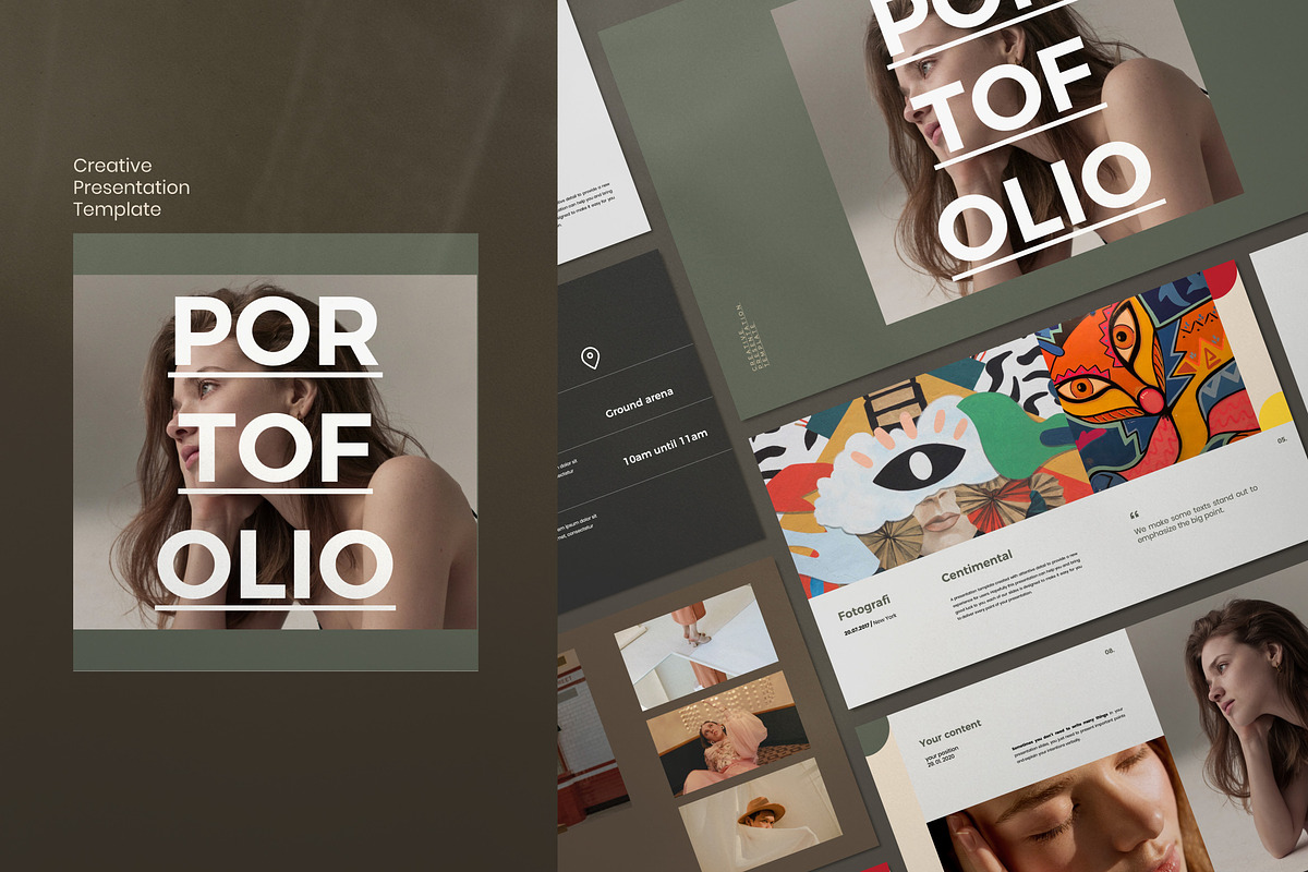 Portfolio Lookbook - Google Slide in Google Slides Templates - product preview 8