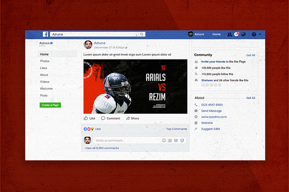 Sport Facebook Ads Banners in Facebook Templates - product preview 6