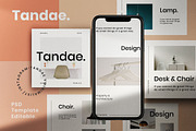 Tandae - Minimal Social Media Kit